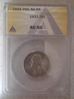 1932 Philadelphia Mint Silver Washington Quarter First Year Issue 90% Silver