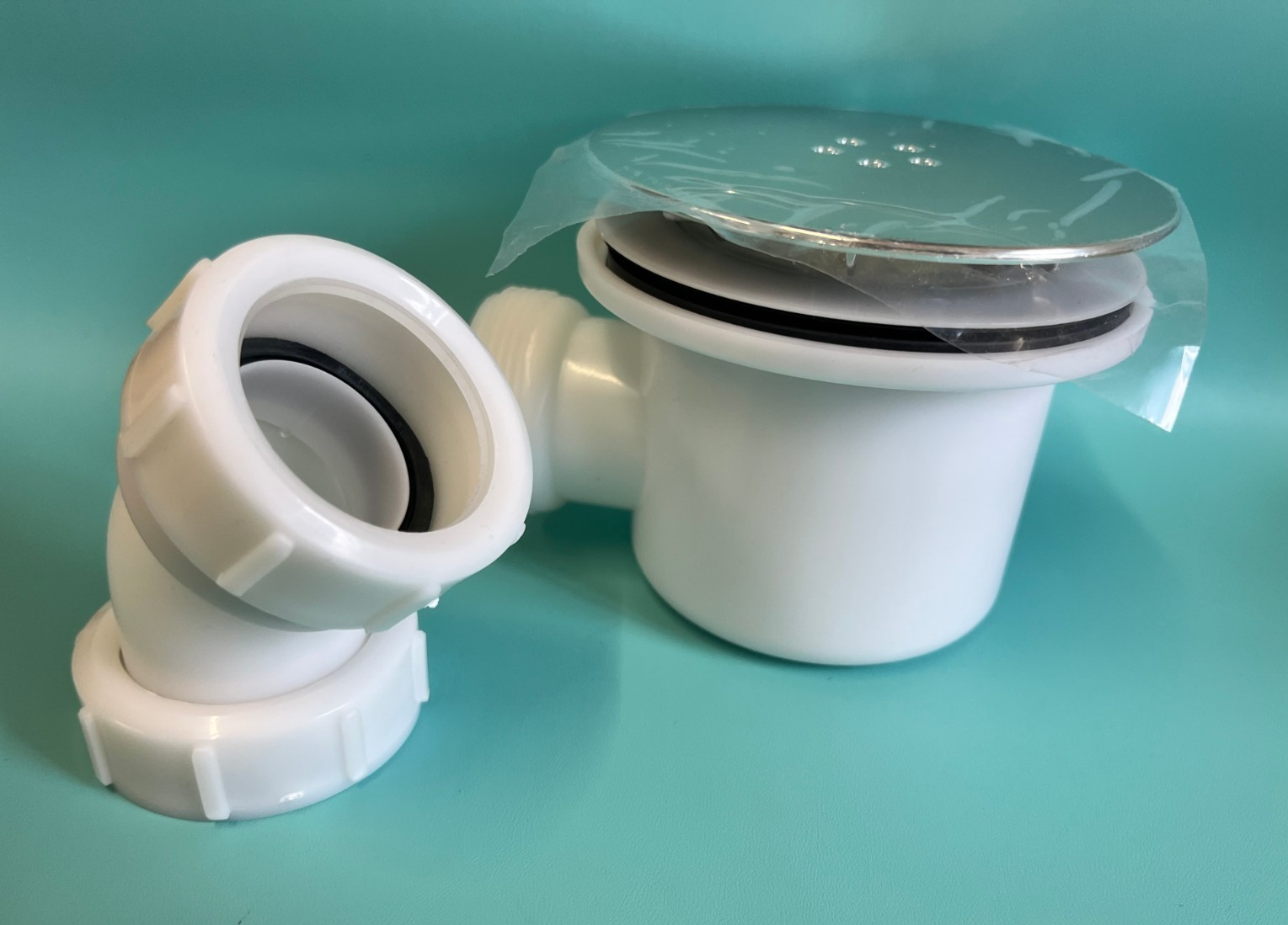Waste Trap with Elbow E329 - 90mm Chrome Fast Flow