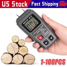 Digital LCD Wood Moisture Meter Detector Test...