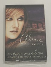 My Heart Will Go On Celine Dion Cassette Single 1997 b/w Rose Titanic Theme New