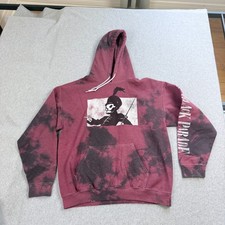 My Chemical Romance Hoodie Mens Large Red The Black Parade Pullover Pockets