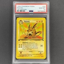 Raichu 29/62 Fossil Regular for sale online | eBay