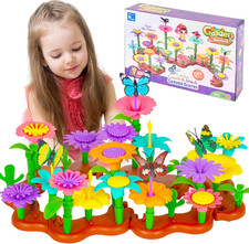 Giochi Costruzioni Giardino Fiorito per 3-7 Anni,90 PCS Set Di Attrezzi Da Giard