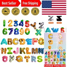 Colorful ABC Animal Magnetic Letters  Numbers Set - Fun Learning for Kids