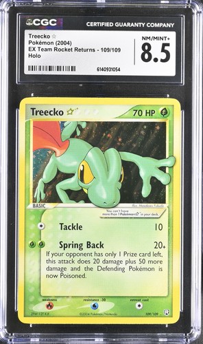 Treecko ★ graded CGC 8.5 for sale on eBay