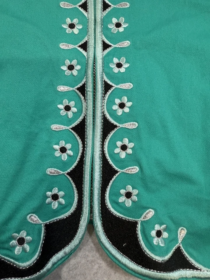 Chaqueta Artística Usable Bob Mackie Para Mujer XL De Colección Bordada Bohemia Boho Chic Foto 3 de 4