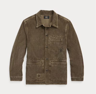 RRL Double RL Repaired Corduroy Overshirt size XL NWT | eBay