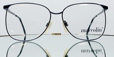 Vintage MARCOLIN mod. 7503 Col. 766 Eyeglasses 57-15-140 Metal Black blue New