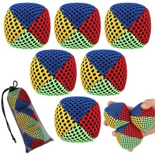 6 Pcs Juggling Balls Set for Beginners Juggling Bean Bags with 2 Black Storag...