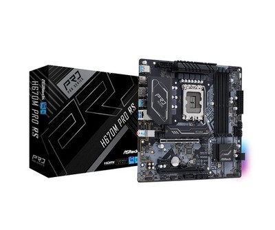 ASRock H670M PRO RS 1700 Socket 2 DDR4, CD76060, Schwarz