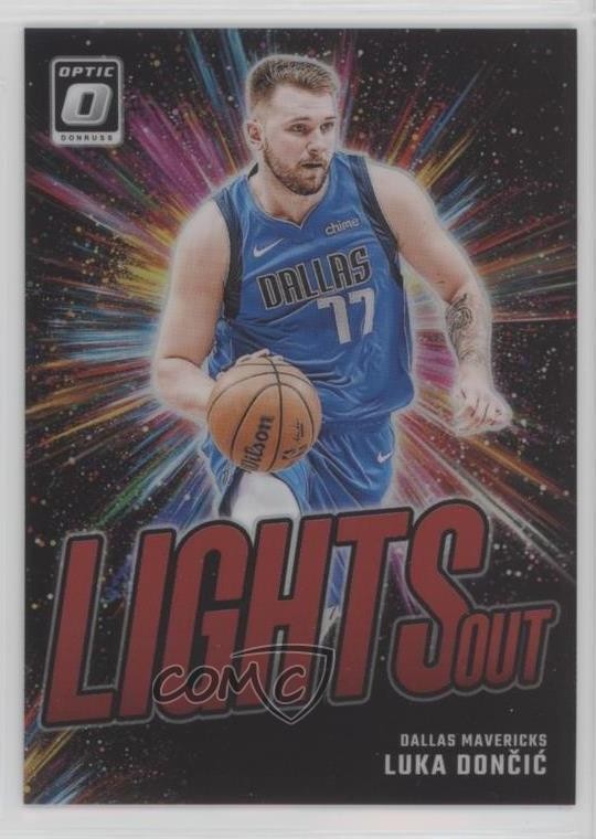 2024-25 Panini Donruss Optic Lights Out Red Prizm 72/99 Luka Doncic #1 hs9