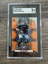 2022 Panini Mosaic Reactive Orange Mosaic Prizm #242 Cal Raleigh (RC) SGC 7