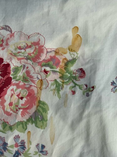 Rare LAURA ASHLEY Vintage *QUEEN 2 FLAT 1 FITTED SHEET 3 PILLOWCASES SET Flowers - Picture 3 of 24