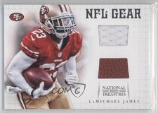 2012 Panini National Treasures NFL Gear Dual Materials 17/75 LaMichael James 5x8
