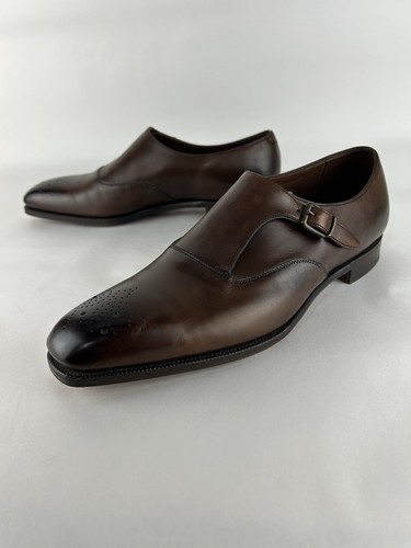 Ralph Lauren Purple Label Men’s 11 D Edward Green Grant Monk Strap Shoes - Picture 4 of 15