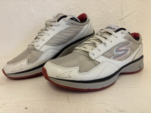 Skechers Go Golf Fairway Goga Max Mens Spikeless Shoes UK Size 10 White Red