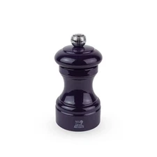 Peugeot Bistro 4" Pepper Mill – Adjustable, Stainless Steel, Pre-Filled Eggplant