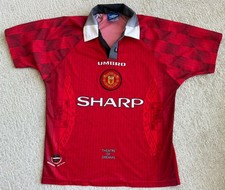 Vtg 90’s Manchester United FC Home Shirt 1996 1997 Umbro Red Men Medium Jersey