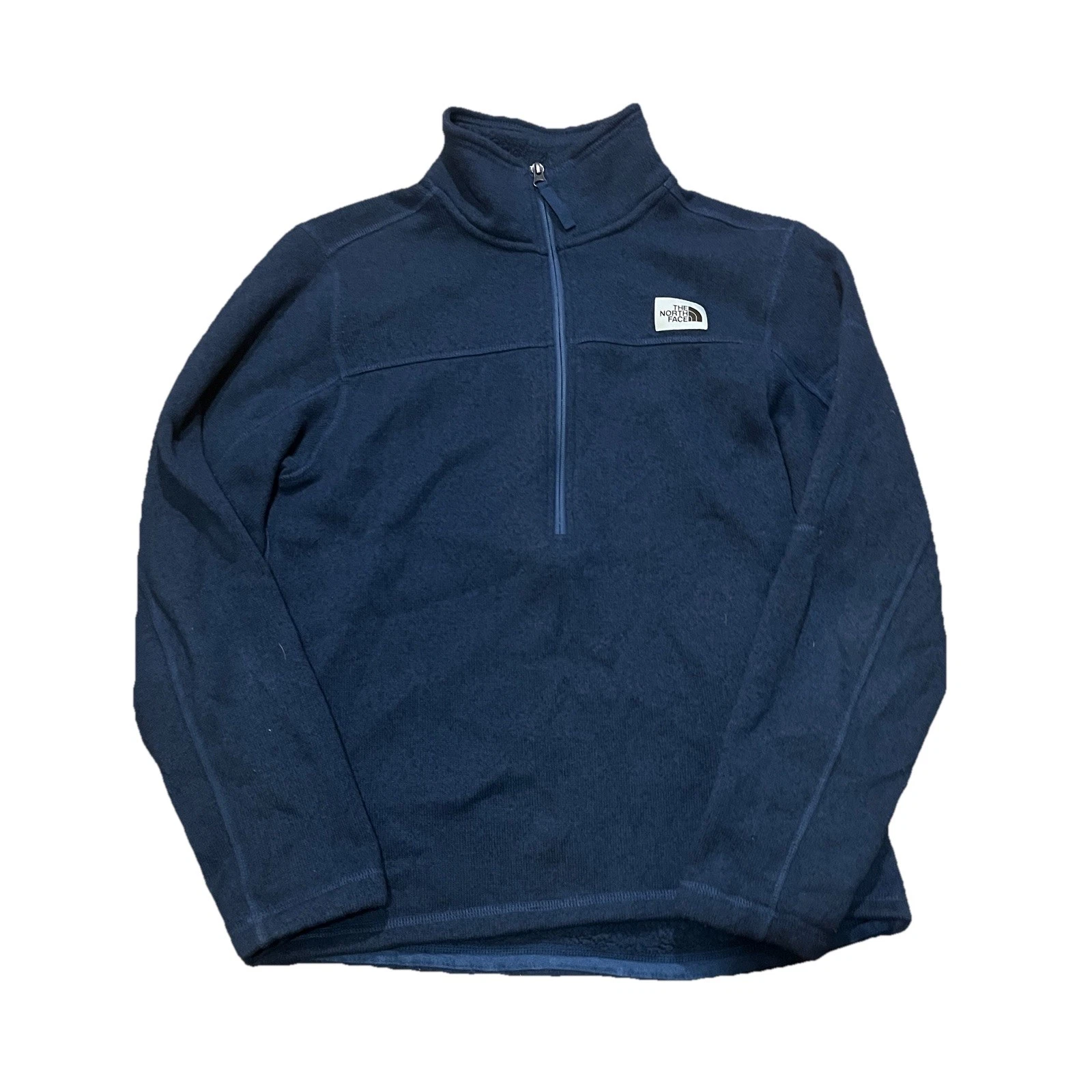 The North Face Jacket Mens Size Small Blue Half Zip Fleece Pullover
