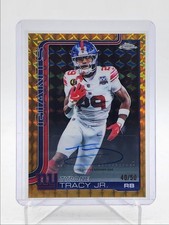 TYRONE TRACY JR. 2025 TOPPS CHROME GOLD GEOMETRIC REFRACTOR AUTO /50 Q6383