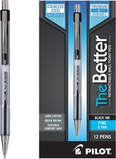 The Better Ball Point Pen, Refillable Retractable Ballpoint Pens, Fine Point