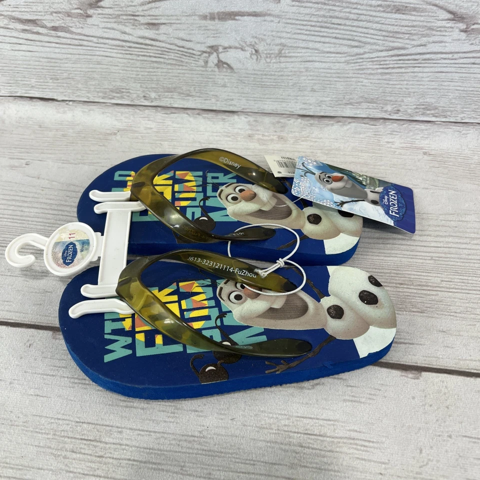 NUEVAS Chanclas Disney Frozen Olaf Para Niños Salvajes Para Verano Nuevas Multi Talla ¡Envío Gratis! Foto 2 de 4