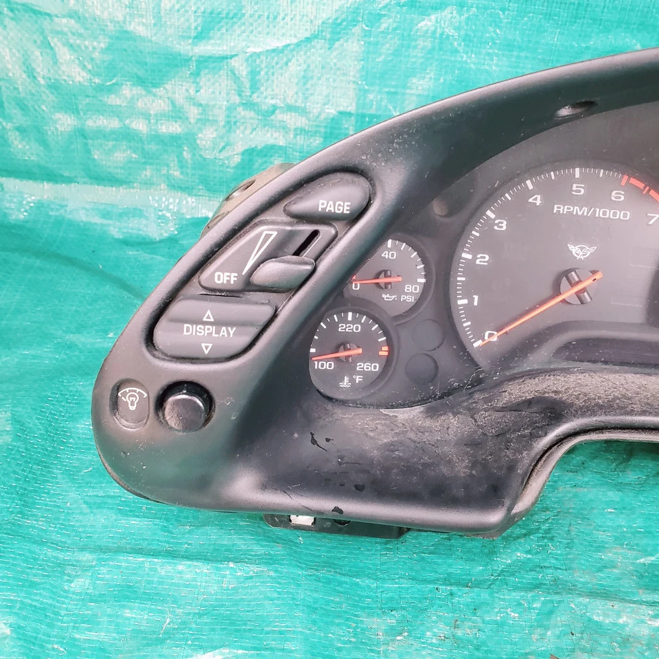 00 Chevrolet Corvette Instrument Cluster 10408309 calibre velocímetro cabezal Foto 3 de 4