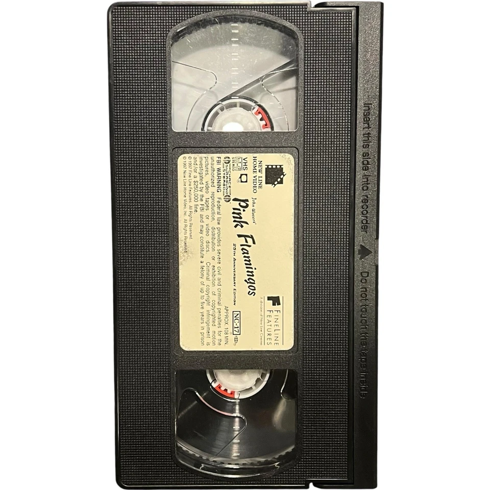 Pink Flamingos VHS 25th Anniversary Edition NC-17 Divine John Waters Cult - Image 3 of 3