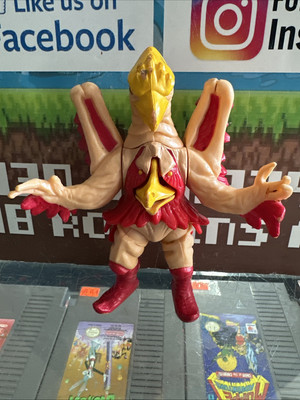 Vintage POWER RANGERS Two Headed Parrot BIRD MAN 1994 BANDI FIGURE 5''