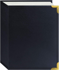 Pioneer Photo Albums E4-100/NB 100 Pocket Navy Blue Sewn Leatherette Cover with