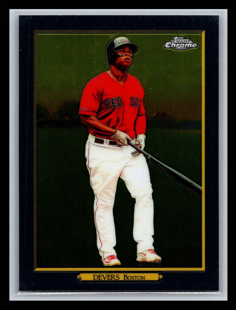 Rafael Devers #TRC-27 Baseball Cards 2020 Topps Turkey Red Chrome trading card — raw and PSA graded price guide