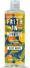 Faith in Nature Body Wash Energising Shower Gel Vegan and Cruelty Free 400ml