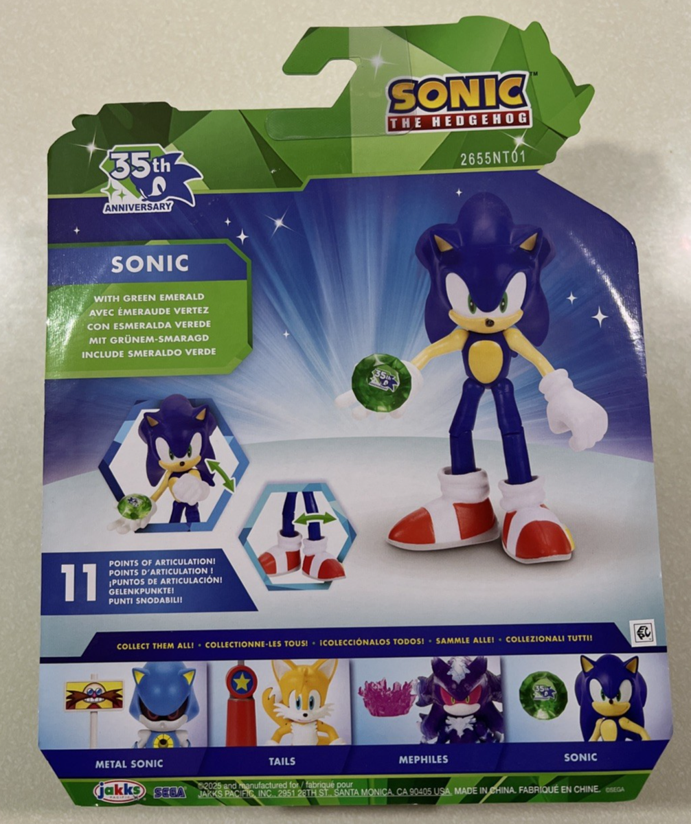NEW 2026 Sonic the Hedgehog 35th Anniversary SONIC WITH GREEN