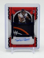2023 National Treasures ROSCHON JOHNSON Stars & Stripes Rookie Patch AUTO #2/10