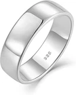 7mm 925 STERLING SILVER MEN'S WEDDING BAND RING SIZES