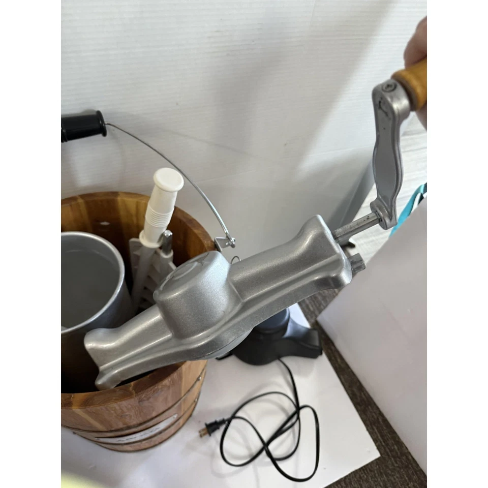 Rival 8401 Heladera Eléctrica Marrón Juego Completo Cubo Paleta Motor Tapa Foto 2 de 4