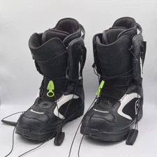 Forum League SLR Snowboard Boots Mens 11.5 Black Speed Lace Freestyle All Mtn