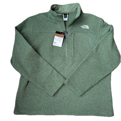 NWT The North Face Men's Gordon Lyons 1/4 Zip Bark Mist Heath XL Pullover
