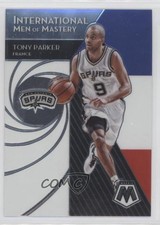 2019-20 Panini Mosaic International Men of Mastery Tony Parker #4 HOF xi6