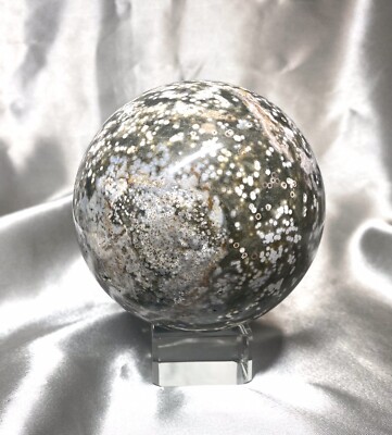 Großer Ozean Jaspis Atlantis Stein seltene Kristallkugel ganzheitliche Heilung 1,2 kg