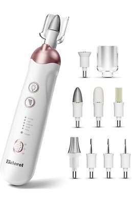 Eletorot Maniküre und Pediküre Set für Füße Frauen, kabellos elektrisch weiß