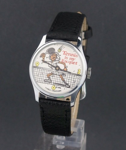 Vintage wind-up Tennis is my Racquet Novelty Character Watch for Repair - Picture 2 of 3