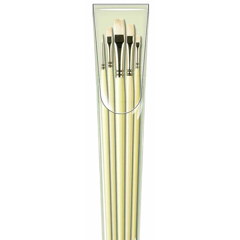 Pro Arte Series B Hog Brush Set W7B (5pc)