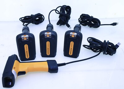 [Lot of 4] DATALOGIC PowerScan 7000 2D SR Corded USB Barcode Scanners
