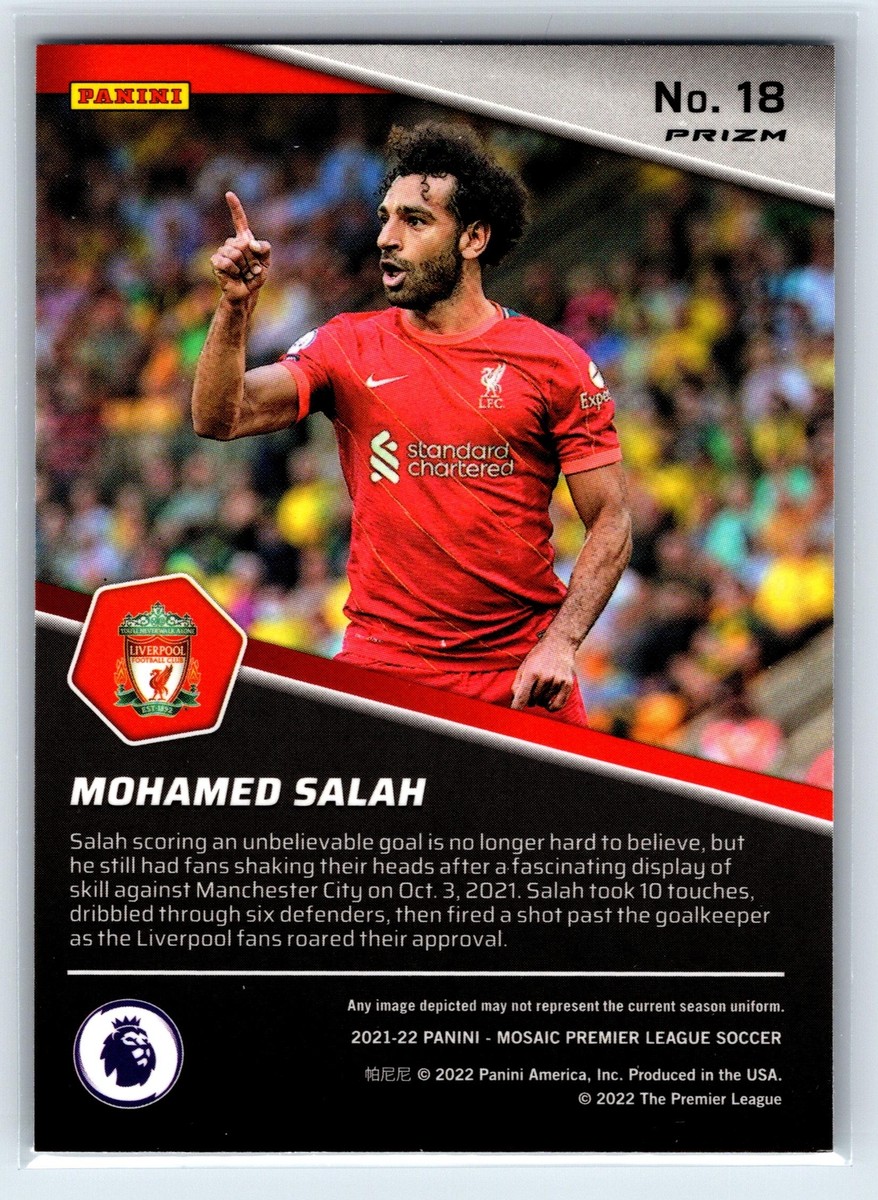 Mohamed Salah 2021-22 Panini Mosaic Breakaway Mosaic Liverpool #18