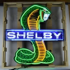 Shelby Cobra Auto AC Cobra Car Garage 43" x 45" Neon Sign Neonetics 9SHLBY