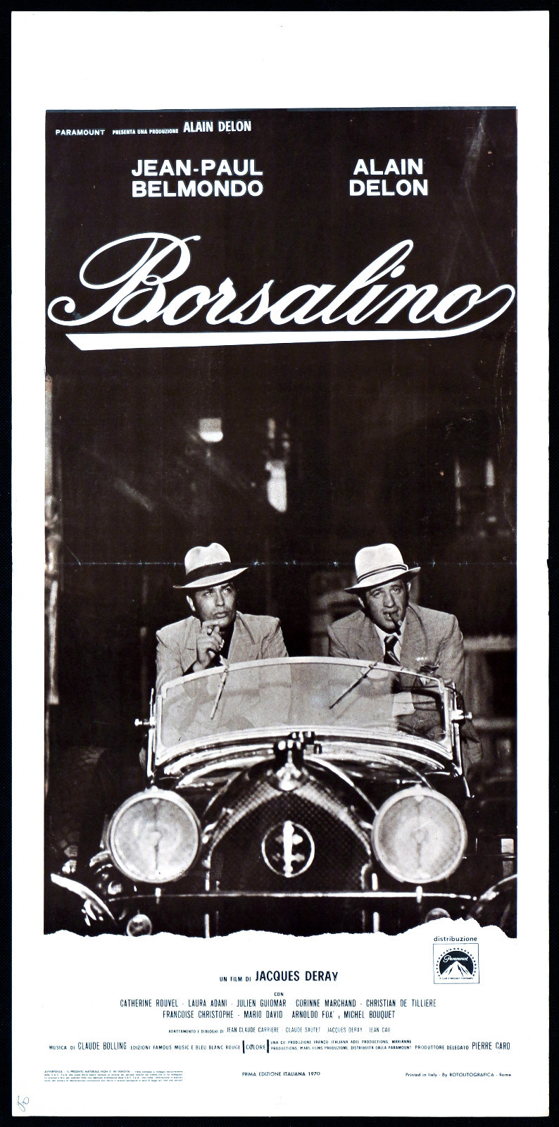 Locandina originale film Borsalino (1970) - Regia di Jacques Deray