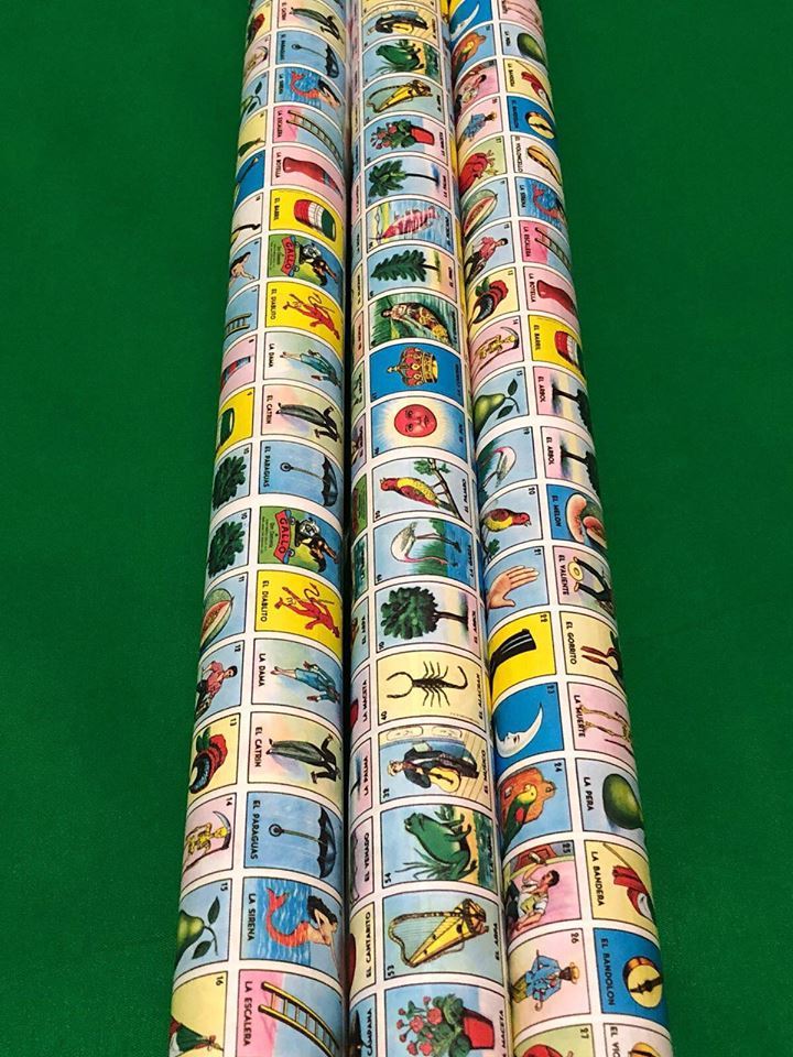 New Don Clement MINI Mexican Loteria Bingo Paper Roll for Boards