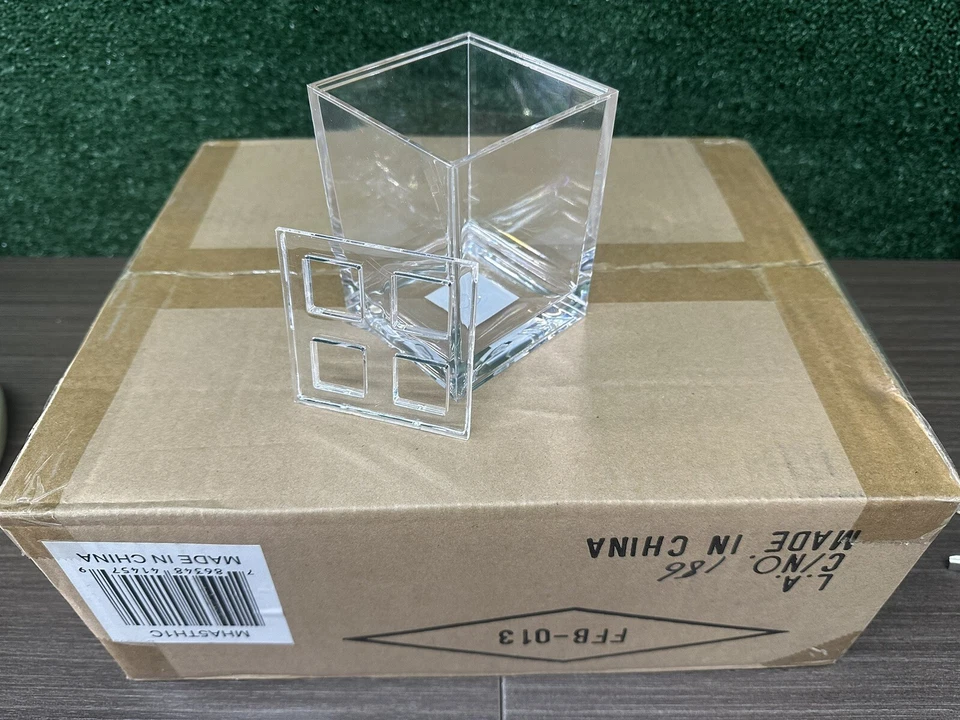 Paquete de 12 Cubos Acrílicos Caja Cepillo de Dientes Soporte Organizador Multiusos 3x3x4 Foto 3 de 4