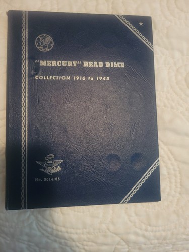 1916-1945  Empty Whitman Coin Folder #9014 Mercury Head Dime Collection